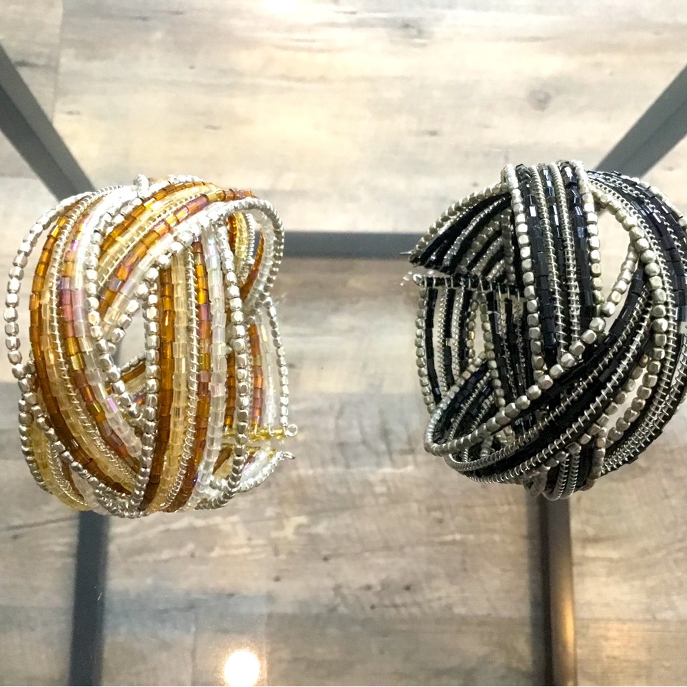 Set of 2 Seed Bead Bracelets